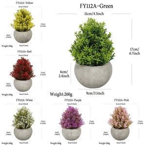 Plantes artificielles en plastique bon marché en gros, fleurs décoratives, plantes en pot artificielles, Noël, Thanksgiving, Nouvel An, durables - Product Image 2