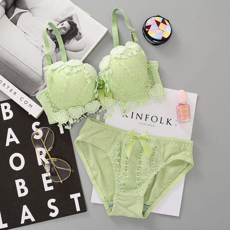 Wholesale Women Lady Sexy Bras and Underwear Panty Lace Cute Young Beautiful Girls Push up Bra & Brief Panties Sets