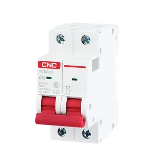 YCB7-63 Series 1P 2P 3P 4P 63A AC 6KA Miniature Circuit Breaker MCB