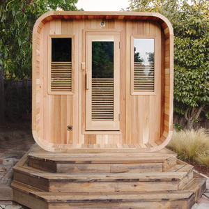 Sauna Triunity de Estilo Personalizado, Sauna Exterior en Forma de Cubo para 4-6 Personas - Product Image 4