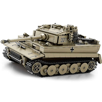 Reobrix 77031 2025 Nuevos Tanques Clásicos de la Segunda Guerra Mundial, Modelo de Tanque Pesado, Serie Militar, Ladrillos, Juguetes de Construcción DIY, Regalos para Niños, Conjuntos de Bloques de Construcción