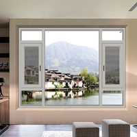 Ventanas Abatibles de Aleación de Aluminio Modernas de Alta Calidad - Duraderas, Eficientes Energéticamente, con Vidrio Low-E, Certificación Energy Star, para Exteriores y Baños