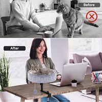 Ama-zon Table d'îlot d'intérieur moderne Offre Spéciale Mobilier nid de chat pour bureaux et tables de jeu Lit de bureau réglable rotatif à 360 °