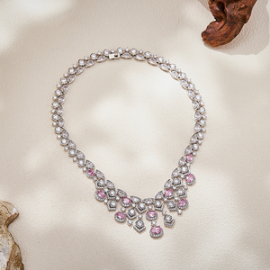 <span class=keywords><strong>Collier</strong></span> de soirée pour femme style <span class=keywords><strong>marocain</strong></span>, zircon de qualité 5A, laiton, bijoux de haute qualité, article très vendu à Dubaï - Product Image 3