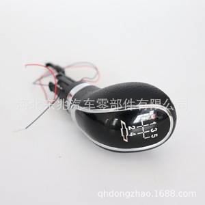 Chevrolet Led Manual Transmission <b>Shift</b> <b>Knob</b> Black Leather 5 6 Speed Gear Lever Ergonomic Design - Product Image 5