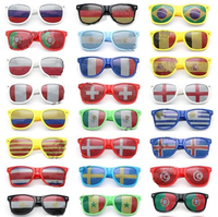 Lunettes personnalisées avec drapeau national du Qatar, lunettes de supporter de football du Qatar, lunettes de fête pour les fans du Qatar, lunettes avec autocollant de drapeau