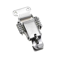 Meilleures ventes J018 Loquet à levier à ressort haute tension en acier inoxydable pour boîte à outils et glacière, avec fermoir en zinc et verrou en zinc plaqué