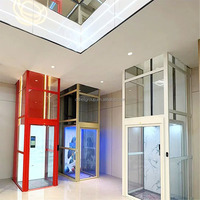 Pitless Hydraulic Home Elevator Small Compact Villa Lift No Machine Room Silent Smooth Running Factory Supply