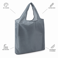 Sac fourre-tout en nylon personnalisé avec logo, vente en gros, sac d'épicerie réutilisable écologique, fabricant pour salons professionnels, OEM
