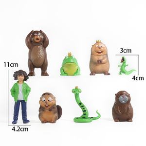 Novedad: Figuras de Acción de PVC de Película de Anime, Set de 8 Piezas de Adornos de Juguete de Castor Animal - Product Image 6