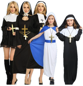 <span class=keywords><strong>Costume</strong></span> da Suora Missionaria di Maria e Gesù per Donna Adulta, <span class=keywords><strong>in</strong></span> Poliestere, per Halloween e Anime - Product Image 3