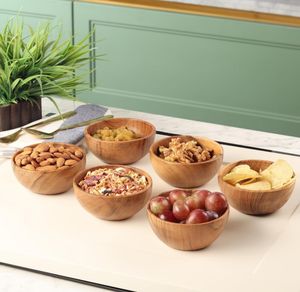 ชามไม้ใส่สลัดอะคาเซียแบบตรงสำหรับตกแต่งถ้วยเปล่าถ้วยใส่เทียนถั่วเหลือง - Product Image 3