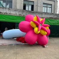Fleur gonflable décorative BOYI pour la décoration des centres commerciaux, ballon en PVC hermétique en forme de fleur