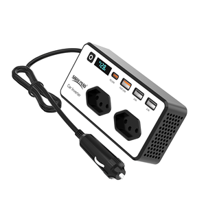 Inversor Automotivo Brasil 200W <span class=keywords><strong>12V</strong></span> <span class=keywords><strong>DC</strong></span> para 220V <span class=keywords><strong>AC</strong></span> Carregador Rápido para Laptop e Computador Adaptador Automotivo - Product Image 1