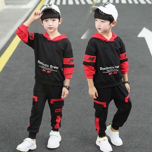 Enfants garçons printemps décontracté coton imprimé deux pièces Style occidental costume 2025 nouveau Zhongda <span class=keywords><strong>beau</strong></span> porter 9 ans <span class=keywords><strong>coréen</strong></span> pour - Product Image 2