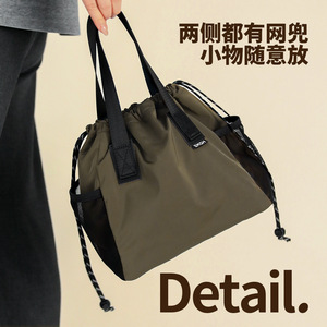 Sac à lunch isotherme en tissu composite avec doublure en aluminium pour étudiants et employés de bureau - Product Image 3
