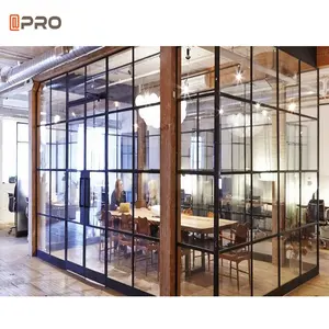 Дешевая современная конструкция APRO, нержавеющая настенная система для зала, алюминиевая умная стеклянная офисная перегородка