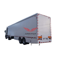 SINOSWAN SR130 nouveauté camion de scène d'extension hydraulique à vendre écrans d'identification et d'affichage numériques