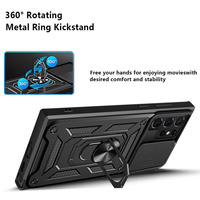 Funda con soporte magnético para Huawei P60 P40LITE Pura 70 60Pro Ultra P50 Y9A Y8 Y7 Nova 9 13 Y72 Y91, funda protectora para cámara deslizante