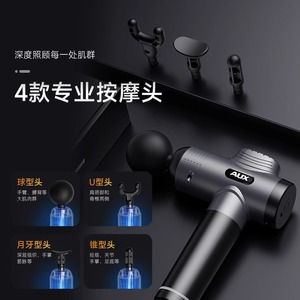 Mini Masajeador de Cuello AUX Gris Estrellado, Recargable por USB, Masaje por Vibración y Amasamiento, Ajuste Multinivel - Product Image 2