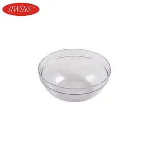 Wholesale Custom PC Plastic Round Shaped Clear Salad Food Grade Bowl Food Bowls For Restaurant Kitchen