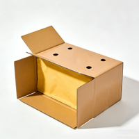 Carton d'expédition pour bananes en carton recyclable, enduit de cire, boîte pour fruits frais, double paroi ondulée, emballage pour bananes en déplacement