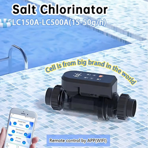 OEM ODM, 15G\20G\25G\30G\40G\50G, Chlorinateur au <span class=keywords><strong>sel</strong></span> autonettoyant de haute qualité avec plaque en titane et contrôle à distance via application Wi-Fi pour piscines - Product Image 2