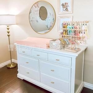 Wooden Hair Accessory Storage Rack 3 Tier For Kids Bedroom Standing Organizer With <b>Clips</b> And <b>Hooks</b> - Product Image 3