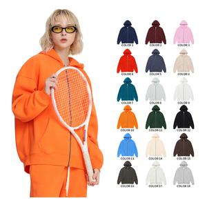 Sweat à capuche en polaire de haute qualité avec fermeture éclair, sweat à capuche chaud pour l'hiver, fabriqué en Chine, sweat à capuche unisexe, logo personnalisé - Product Image 5