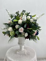 Vente chaude 2027, boule de feuilles vertes artificielles de haute qualité, 80 cm, boule de fleurs pour la décoration de mariage