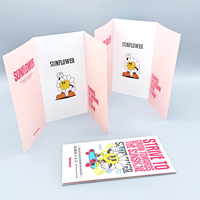 Brochure de dépliant à trois volets en papier offset imprimable de promotion Brochure pliée en carton ou en carton ondulé