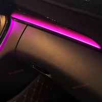 Pour Mercedes-Benz X253 W205, panneau d'ambiance du copilote, garniture du tableau de bord côté passager, pièces de garniture, éclairage ambiant LED