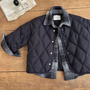 Child Star Circle Children's Quilted Jacket Thickening Long Sleeve Keep Warm Winter Outerwear Boys Girls Baseball Style - Product Image 3