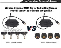 Erisin ES341 Capteur TPMS externe USB 4 pour système audio de voiture compatible Android 5.1 et versions ultérieures Garantie 1 an