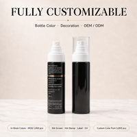 Flacon pulvérisateur vide en PET 150ml 120ml 100ml avec pompe pulvérisatrice noire, décoration couleur personnalisée, OEM ODM, vente en gros