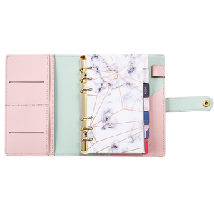 LABON 6 raccoglitore ad anelli Notebook Organizer Filofax calendario personalizzato Layout Wedding Leather Cover Planner - Product Image 1