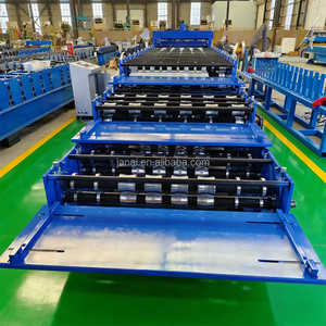 Machine de formage à rouleaux à triple couche pour tôles <span class=keywords><strong>GI</strong></span> de Chine à vendre – Machine à tôles de toiture - Product Image 5