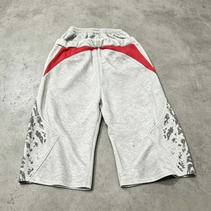 Streetwear Double Waistband Casual <b>Pants</b> 100%Cotton Print Mens Oversized Vintage <b>Pants</b> - Product Image 4