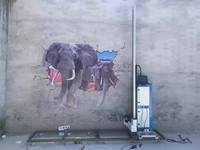 Imprimante murale à jet d'encre DirectFive à cinq couleurs pour effets 3D/5D sur murs/sols/verre artistique/bois/céramique/papier/métal