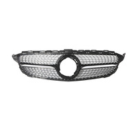 Nouvelle calandre avant en ABS durable pour Mercedes Classe C W205 2019-2021 – Remplacement/Amélioration de la calandre de pare-chocs