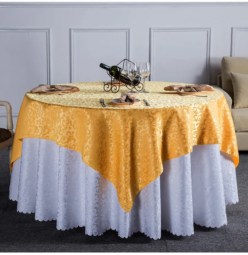 Luxe Ronde Tafel Doek Met Overlay Voor Bruiloft