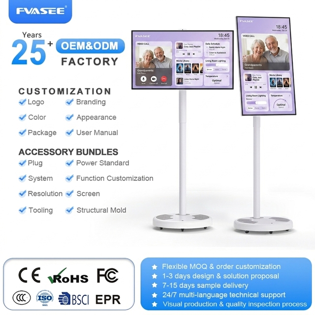 32 Inch Incell Lcd Display Portable Smart Tv Rechargeable Movable Touch Screen Tv Wireless Portable Android 13 Tv for Gaming