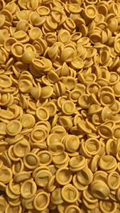 Fabrieksverkoop van wegwerpbaar 100% puur latex gele vingerhoezen voor cleanrooms, beschermende vingerhoezen - Product Image 5