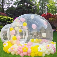 Ballons de fête pour enfants Maison amusante Igloo géant en cristal gonflable transparent Tente à bulles Maison de ballons gonflables transparents
