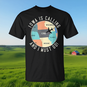 "Iowa Map T-Shirt Show <b>Your</b> <b>Love</b> for Iowa" - Product Image 3