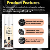 DAAN Spray d'entretien du cuir écologique portable 120 ml, nourrissant en profondeur, à séchage rapide