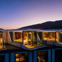 Shandong usine cabine mobile préfabriqué maisons Villa maison 40 pieds conteneur espace Capsule maison pour camping en plein air