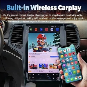 Radio para Auto con Pantalla Vertical de 13.6 Pulgadas para Jeep Grand Cherokee 2011 2012 2013--2020, Reproductor Multimedia Qualcomm con Android Carplay y GPS - Product Image 1