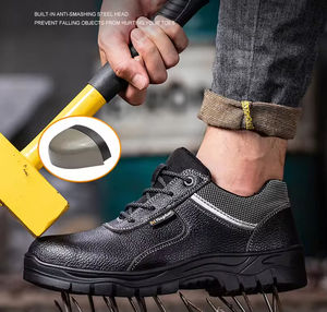 Chaussures de randonnée et de course tout-terrain pour hommes de haute qualité, toutes saisons, avec protection de la cheville, imperméables et anti-perforation - Product Image 3