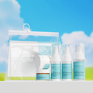 Stock Skincare Set Custom Available TSA-Ready Travel Kit for Moisturizing Antioxidant Nourishing Cruelty-Free Face Care for Skin